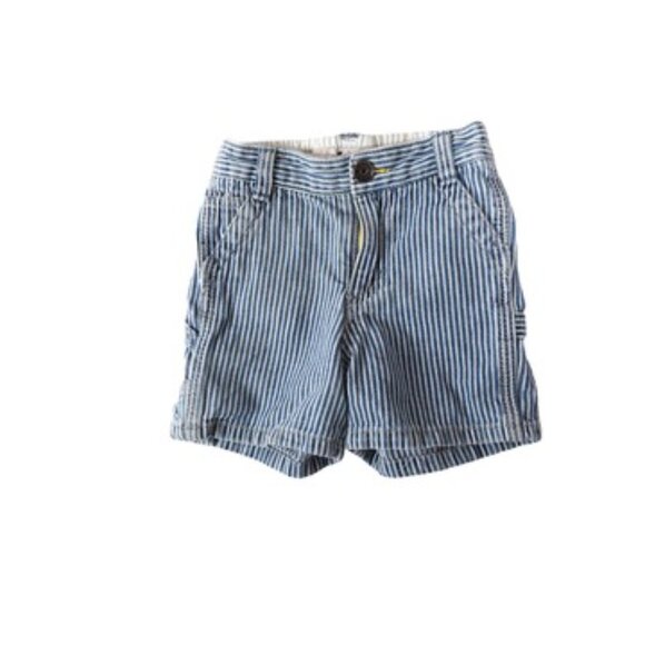 OshKosh Carpenter Shorts Stripe Baby 6M Retro Americana Workwear - Picture 3 of 7